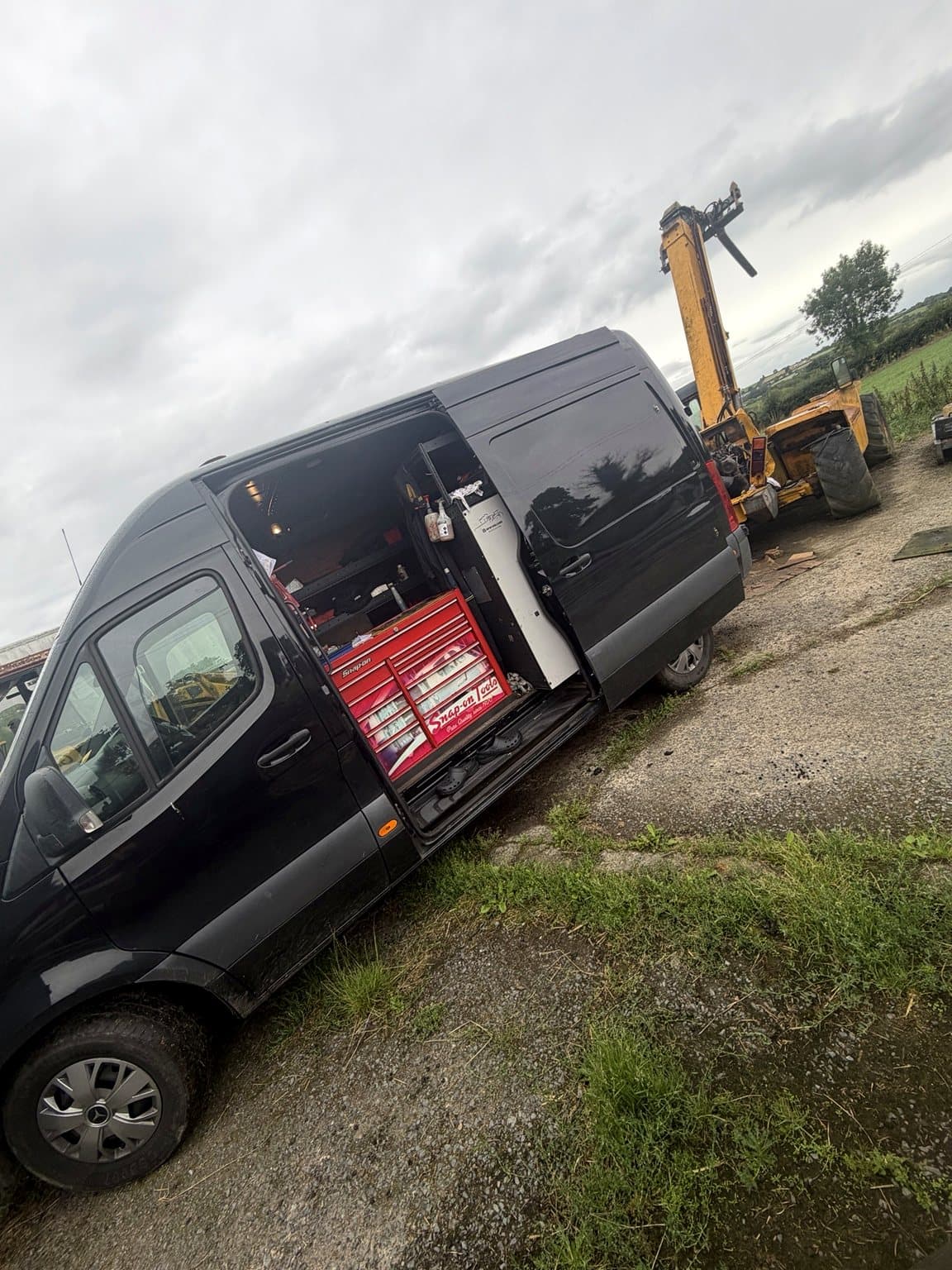 Fully equipped mobile agricultural engineering van